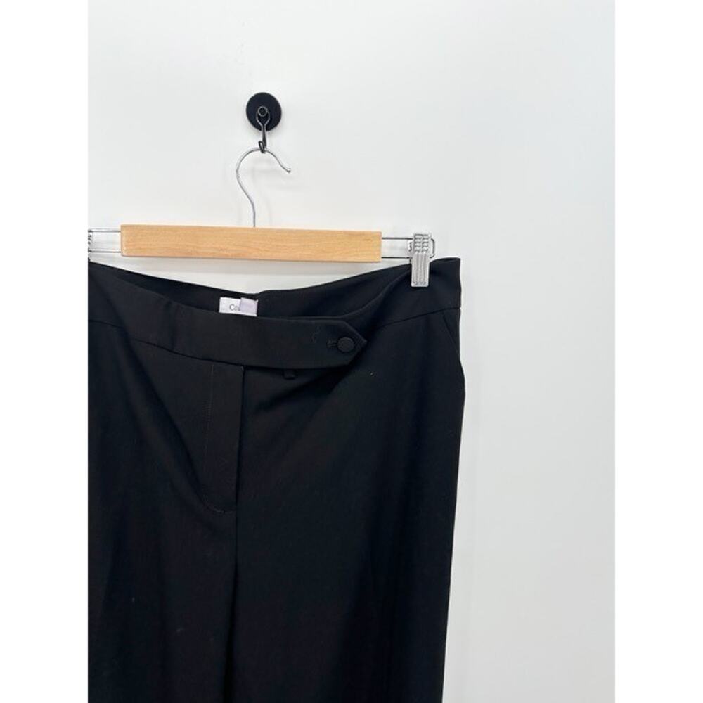 Calvin Klein Black Classic Fit Dress Pants Women's Size 14 Career Office Minimal - Picture 3 of 6